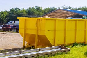 12 yard and 20 yard garbage bin rentals at residential renovation project in Calgary